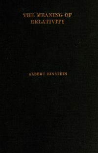 Image de The Meaning of Relativity