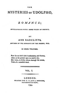 Image de Les Mystères d’Udolphe