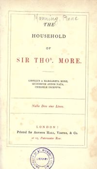 Image de The Household of Sir Thomas More