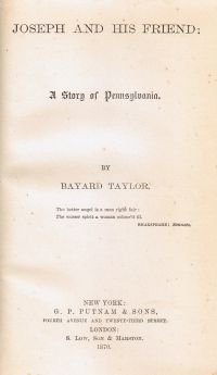 Image de Joseph and His Friend: A Story of Pennsylvania