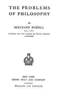 Image de The Problems of Philosophy