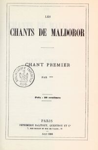 Image de Les Chants de Maldoror