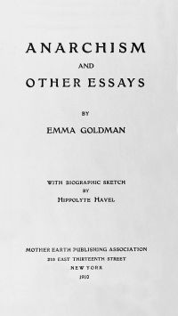 Image de Anarchism and Other Essays