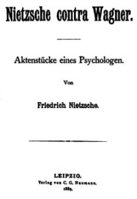 Image de Nietzsche contre Wagner