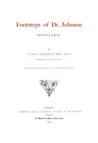 Image de Footsteps of Dr. Johnson