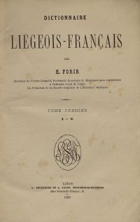 Image de Dictionnaire liégeois-français