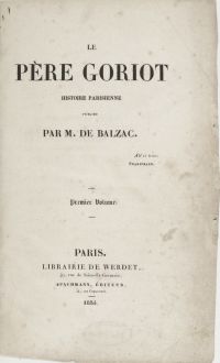 Image de Le Père Goriot