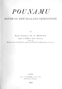 Image de Pounamu : Notes on New Zealand Greenstone