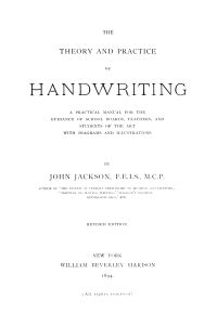 Image de The Theory and Practice of Handwriting