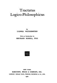 Image de Tractatus Logico-Philosophicus
