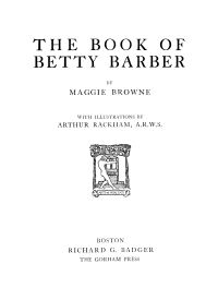 Image de The Book of Betty Barber