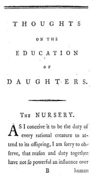 Image de Thoughts on the Education of Daughters