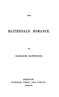 Image de The Blithedale Romance
