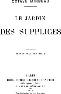 Image de Le Jardin des supplices