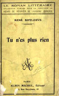 Image de Tu n'es plus rien