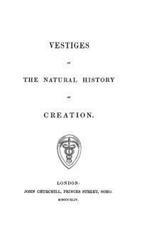 Image de Vestiges of the Natural History of Creation