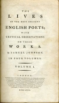 Image de The Lives of the Most Eminent English Poets