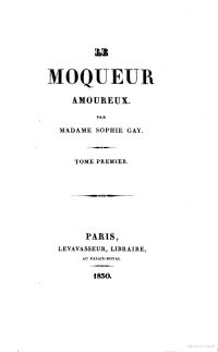 Image de Le Moqueur amoureux