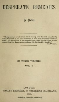 Image de Desperate Remedies