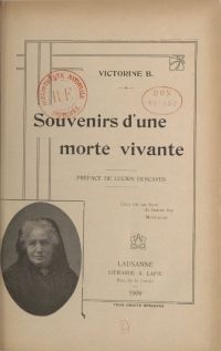 Image de Souvenirs d’une morte vivante