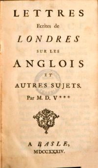 Image de Letters concerning the English Nation