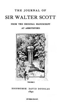 Image de The Journal of Sir Walter Scott