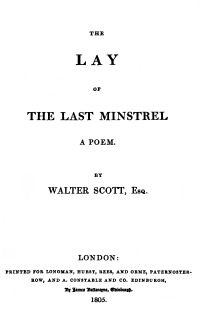 Image de The Lay of the Last Minstrel