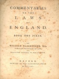 Image de Commentaries on the Laws of England