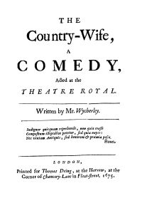 Image de The Country Wife