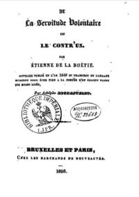 Image de Discourse on Voluntary Servitude