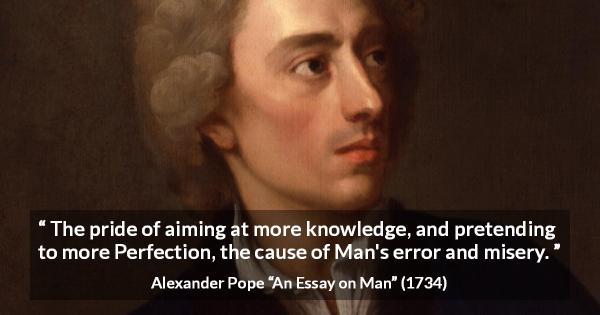 alexander pope essay on man quotes