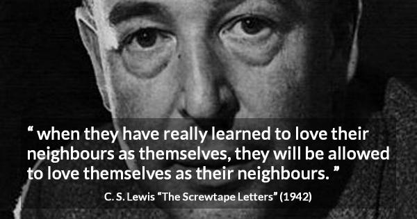 screwtape letters quotes about love