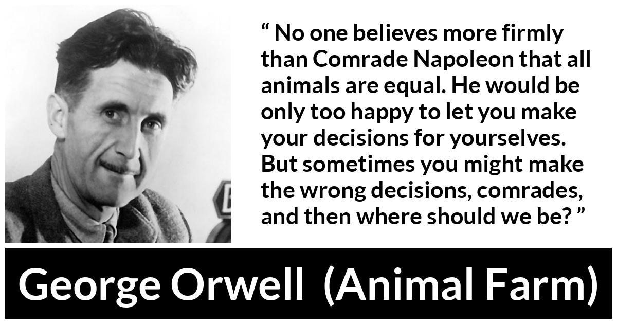 Animal Farm Control Quotes 45 Animal Farm Quotes About Society And