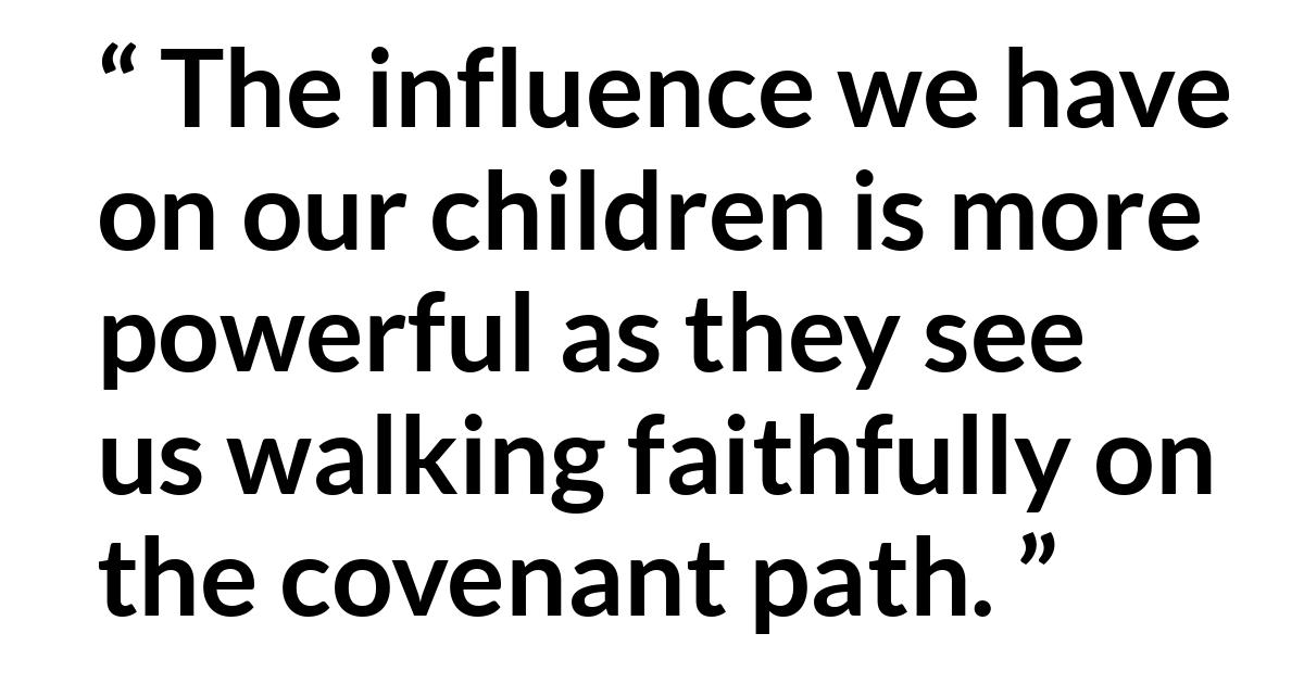 Jorge M. Alvarado about education (“After the Trial of Our Faith”, October 2019) Jorge M. Alvarado about education (“After the Trial of Our Faith”, October 2019) - The influence we have on our children is more powerful as they see us walking faithfully on the covenant path.