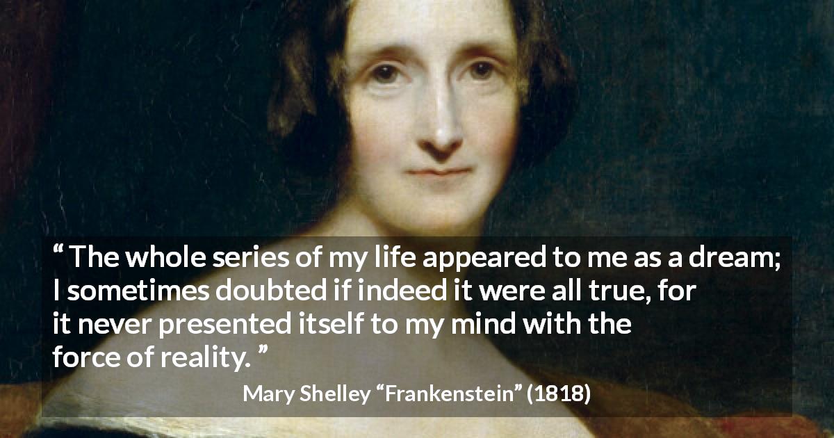 Frankenstein Mary Shelleys Day Of Life