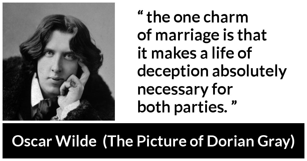 Oscar Wilde Quotes On Marriage