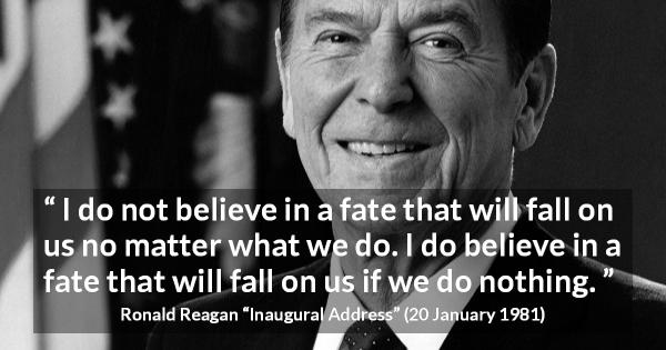 Ronald Reagan Quotes From Inaugural Address Kwize